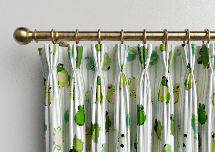 Wee Blue Bell Little Frogs, Pond - Made to Measure Curtains - Image 11